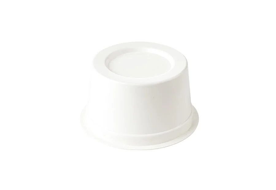 Plastic 4 oz White Yogurt Cup
