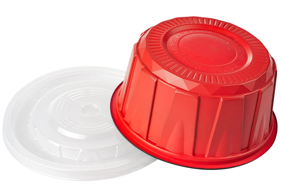450ml Red And Black Lunch Bowl