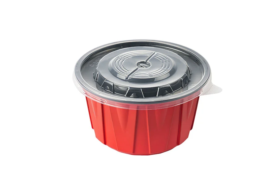 450ml Red And Black Lunch Bowl