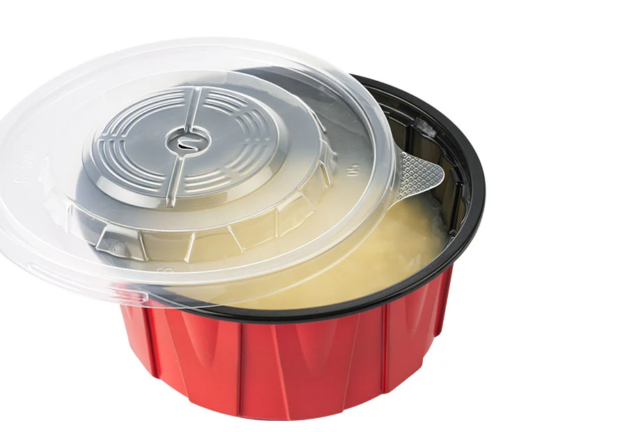 450ml Red And Black Lunch Bowl