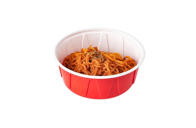 700ml Red And White Lunch Bowl