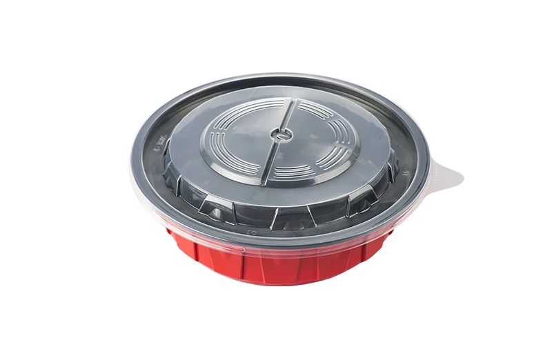 900ml Red And Black Lunch Bowl