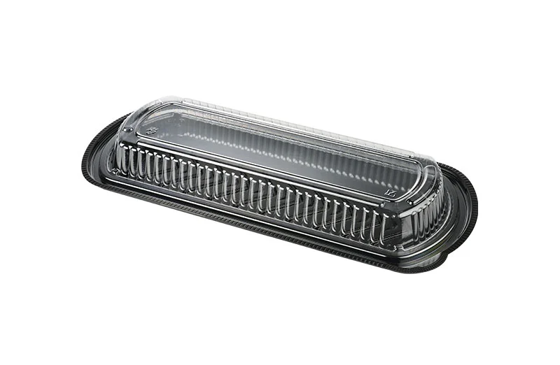 Black PP Container With PET Lid