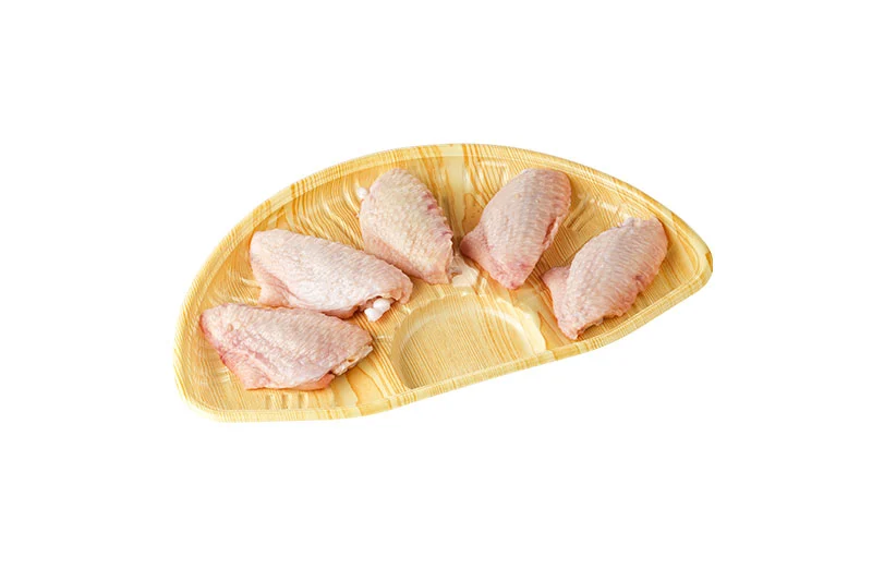 Fan-Shape Fresh Tray With Wood Grain