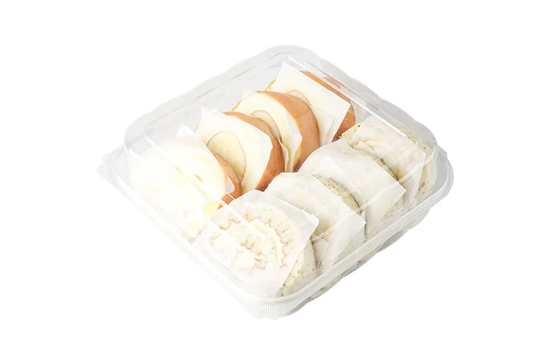 Wholesale Disposable Clamshell Plastic Bakery Packaging Box