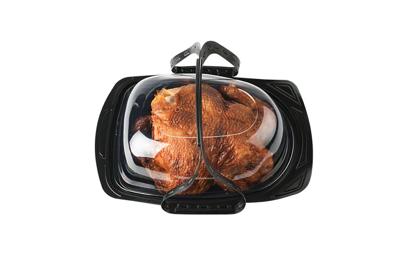 Black Medium Roast Chicken Container