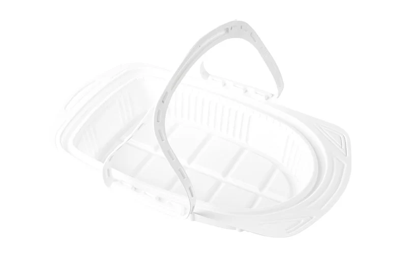 Small White Roast Chicken Plastic Container