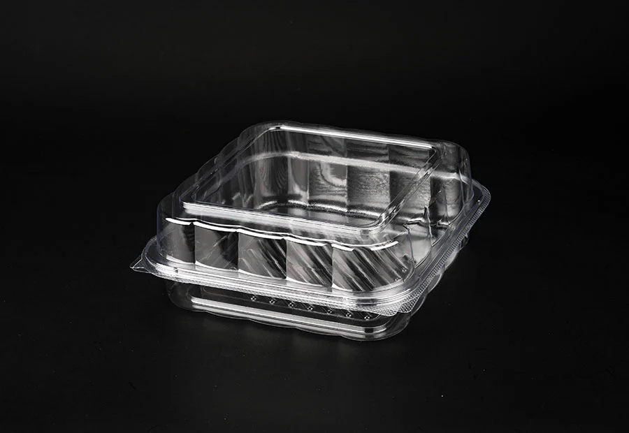 Wholesale Disposable Clamshell Plastic Bakery Packaging Box