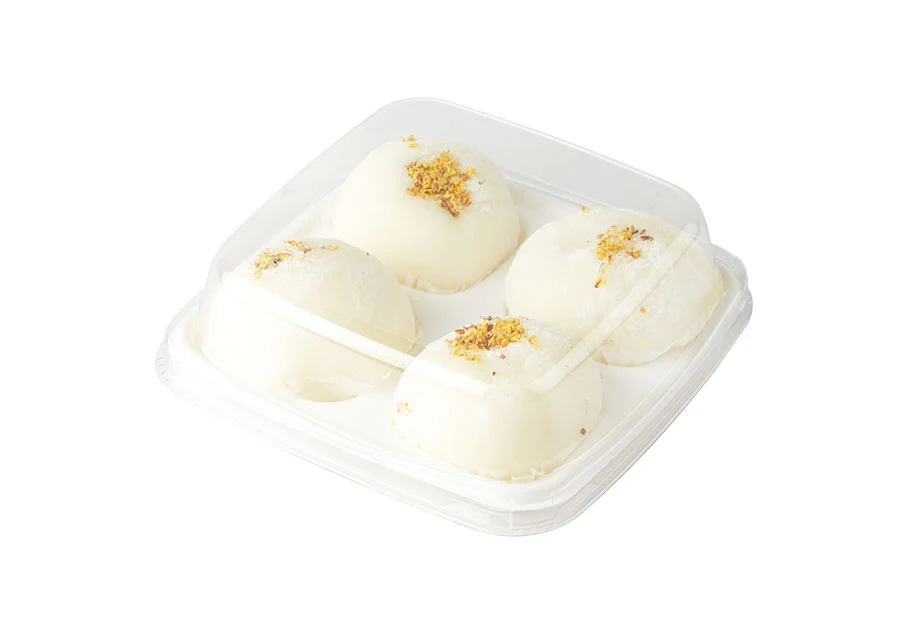 4-compartment Dessert Plastic Box