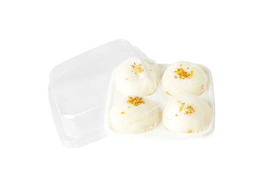 4-compartment Dessert Plastic Box