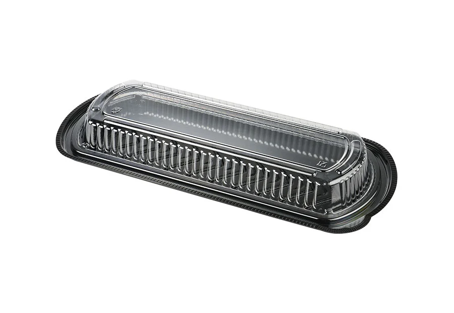 Black PP Container With PET Lid