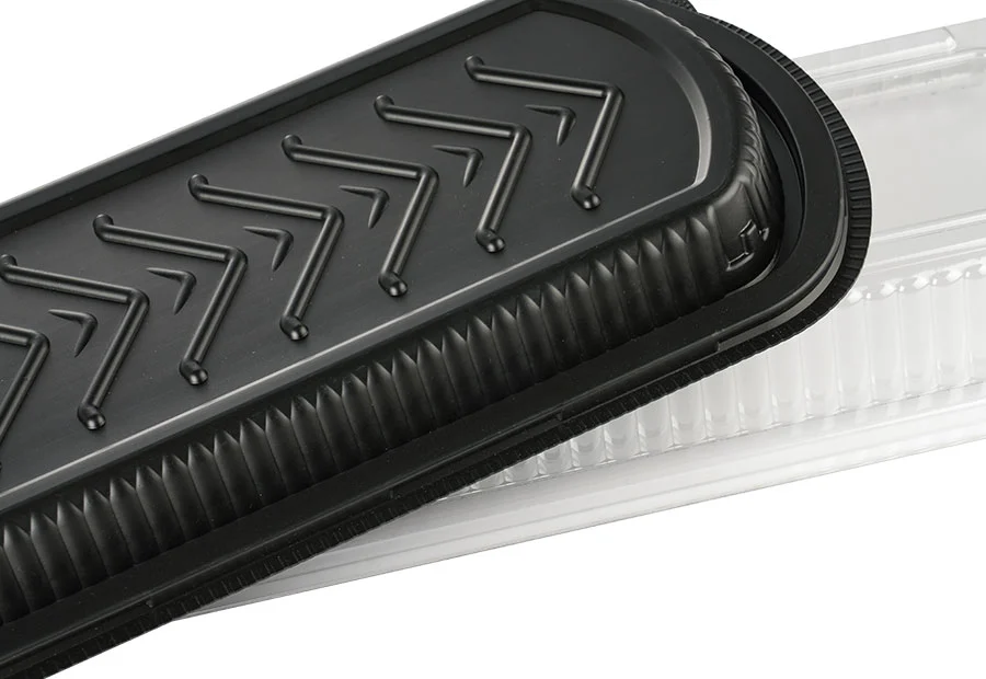Black PP Container With PET Lid