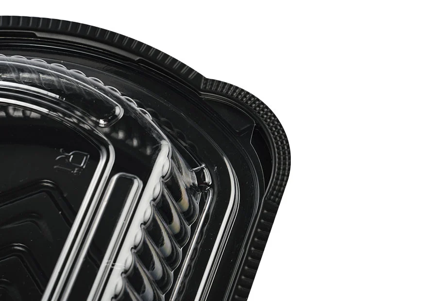 Black PP Container With PET Lid