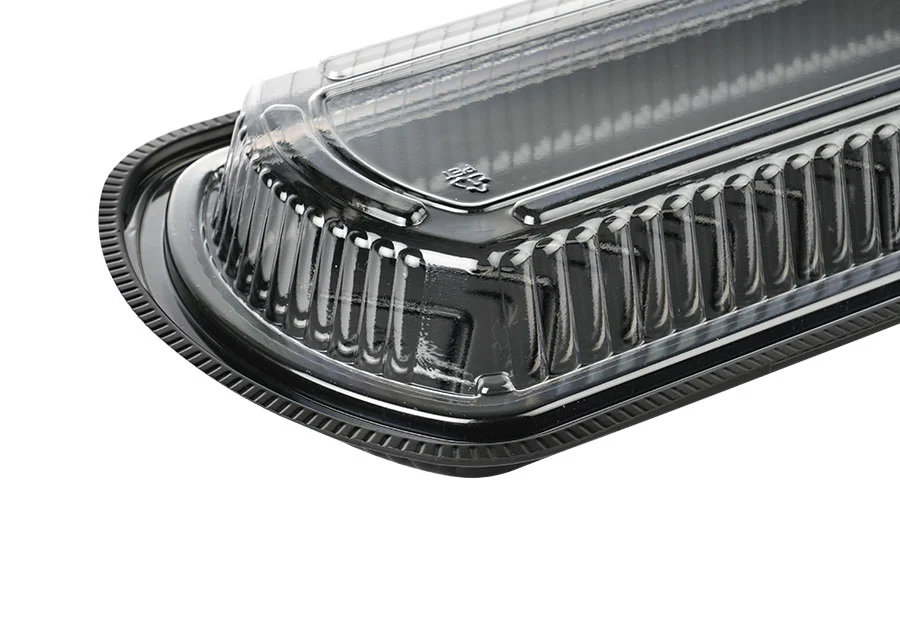 Black PP Container With PET Lid
