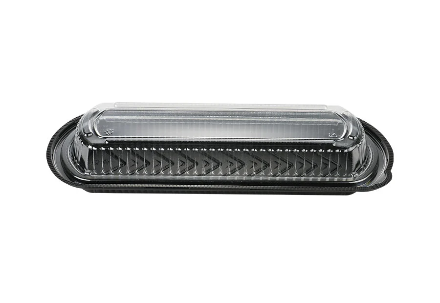 Black PP Container With PET Lid
