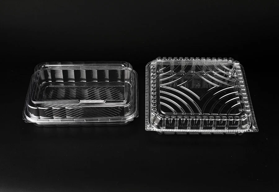Clamshell Clear PET Container For Bakery