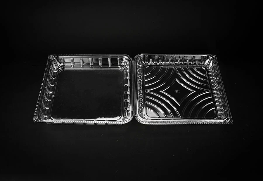 Clamshell Clear PET Container For Bakery