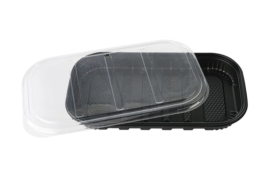 PP Black Container With PET Lid