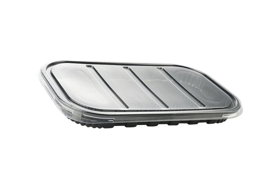 PP Black Container With PET Lid