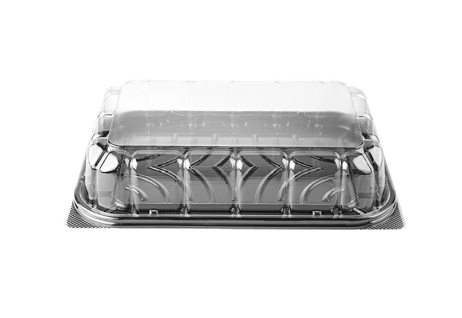 Rectangle Black Bakery Box With Lid