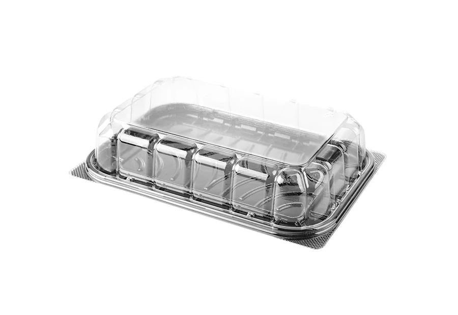 Rectangle Black Bakery Box With Lid