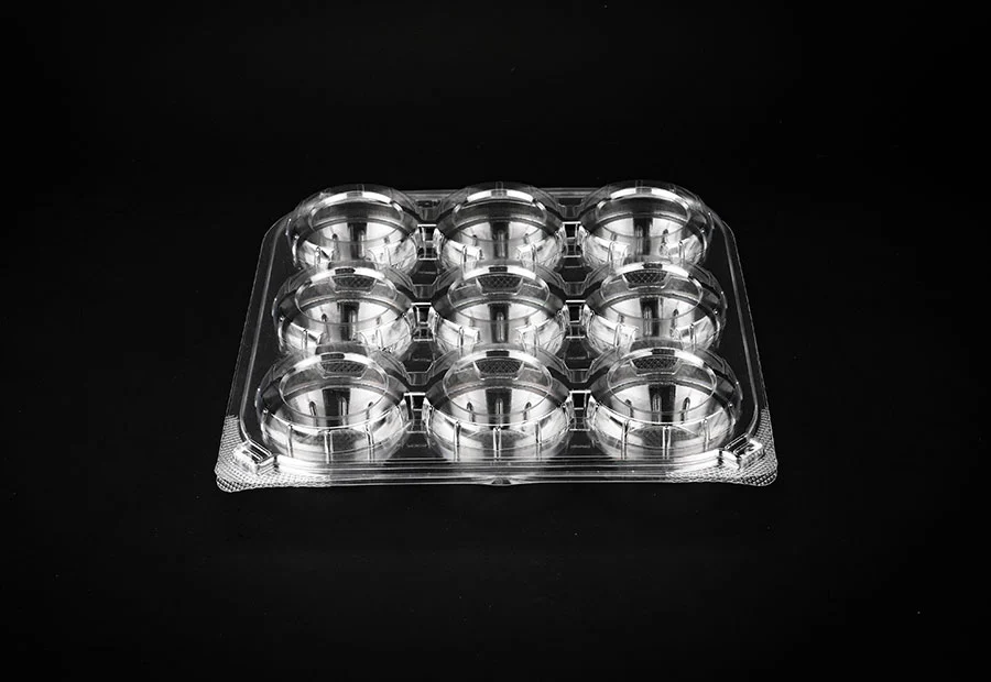 9 Compartment Egg Tart PET Box