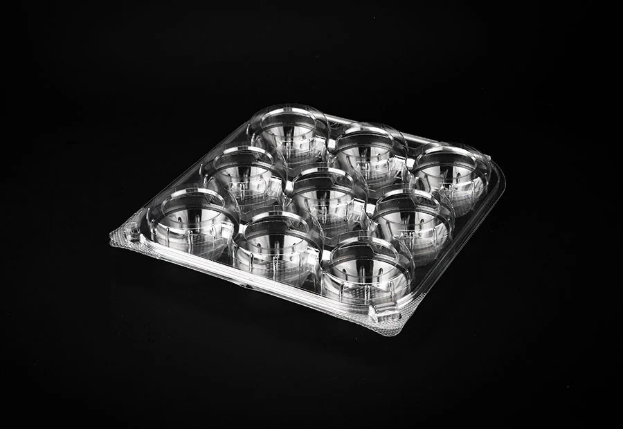 9 Compartment Egg Tart PET Box