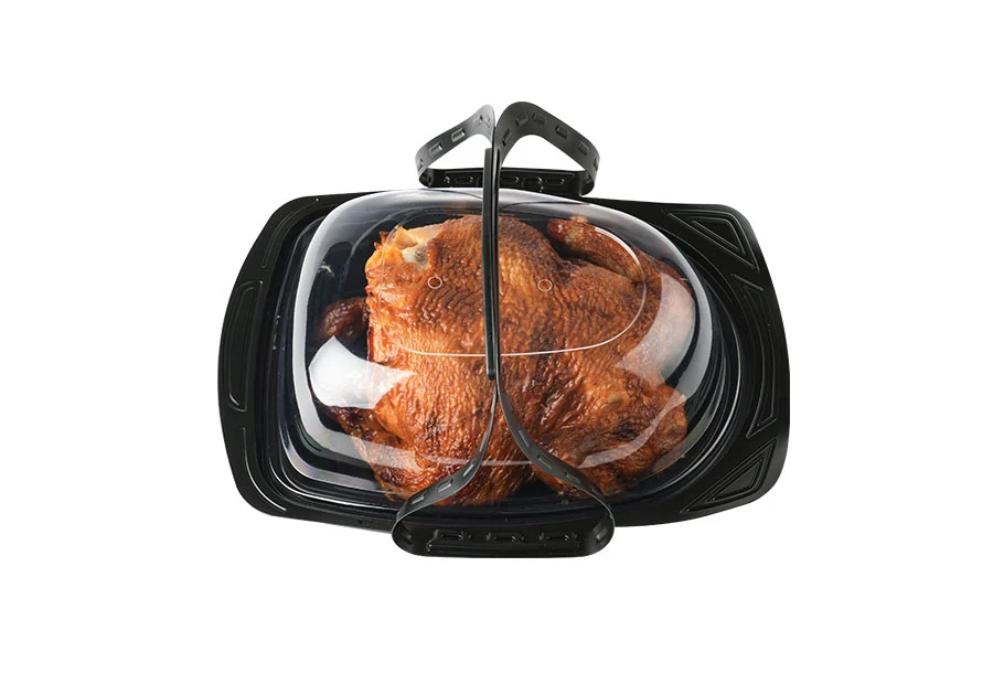 Black Medium Roast Chicken Container