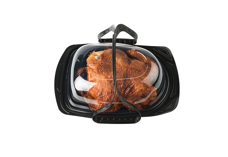 Black Medium Roast Chicken Container