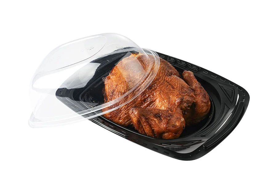 Black Medium Roast Chicken Container