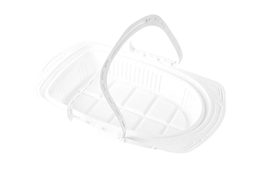 Small White Roast Chicken Plastic Container
