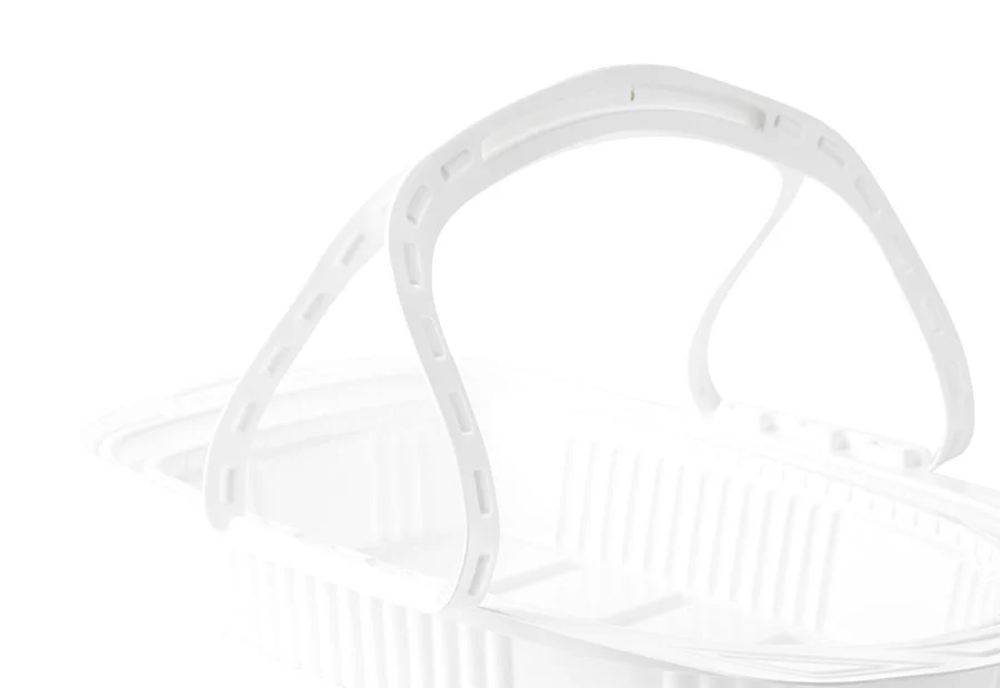 Small White Roast Chicken Plastic Container