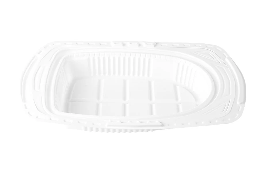 Small White Roast Chicken Plastic Container