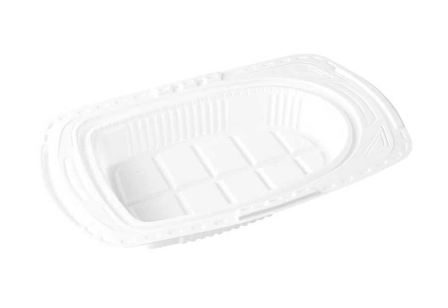 Small White Roast Chicken Plastic Container