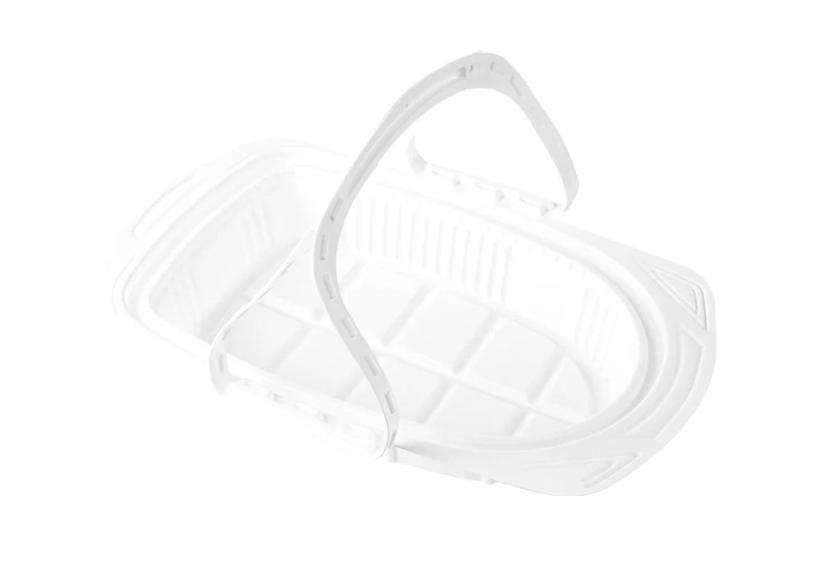 Small White Roast Chicken Plastic Container