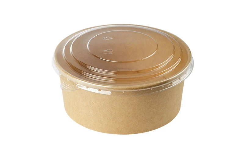 16 oz Custom Sealed Disposable Paper Bowl with Lid