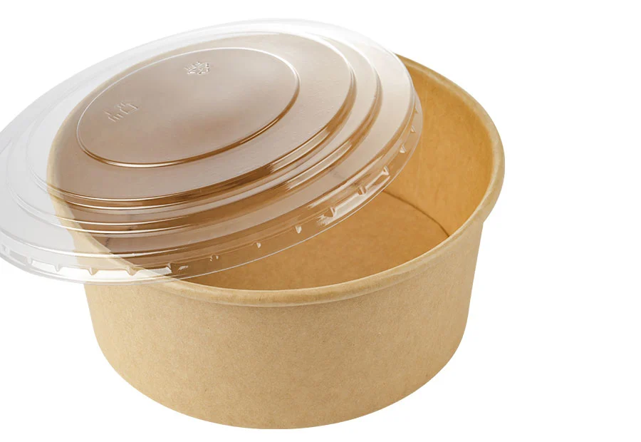 16 oz Custom Sealed Disposable Paper Bowl with Lid