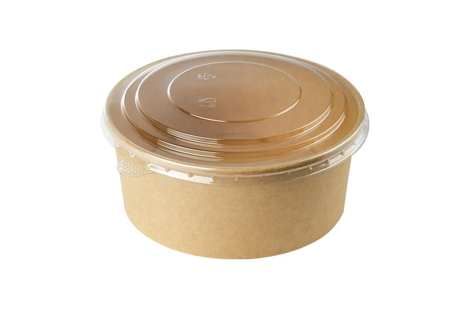 16 oz Custom Sealed Disposable Paper Bowl with Lid