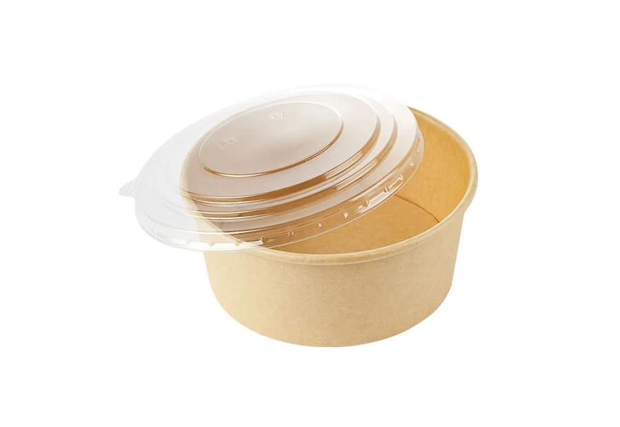16 oz Custom Sealed Disposable Paper Bowl with Lid