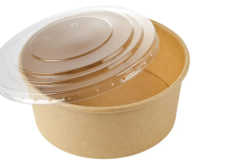 16 oz Custom Sealed Disposable Paper Bowl with Lid