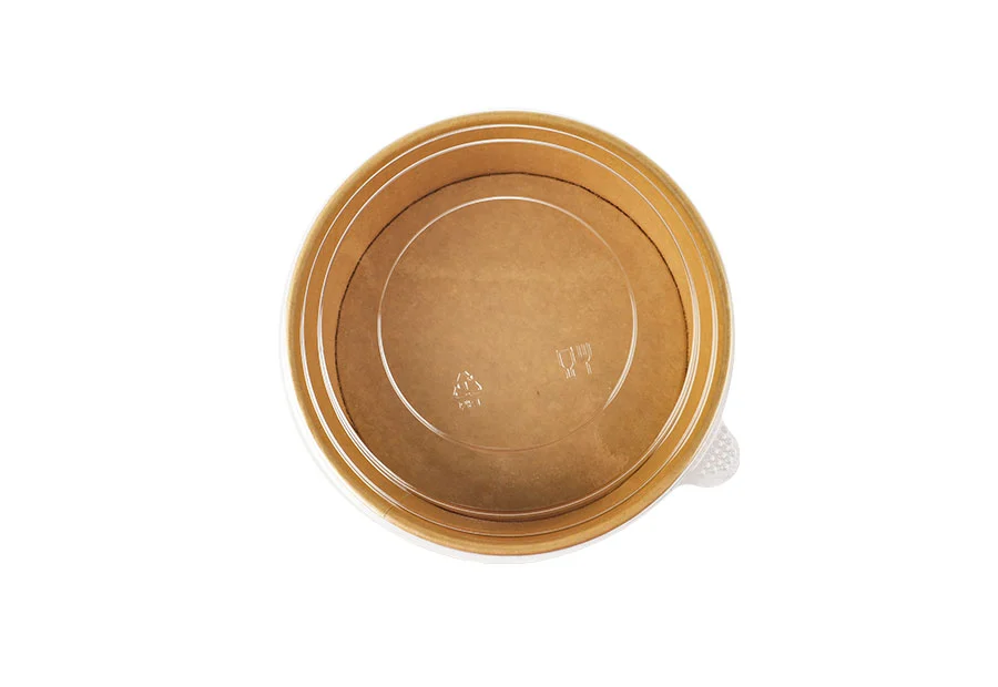 26oz Kraft Brown Salad Paper Bowl Custom