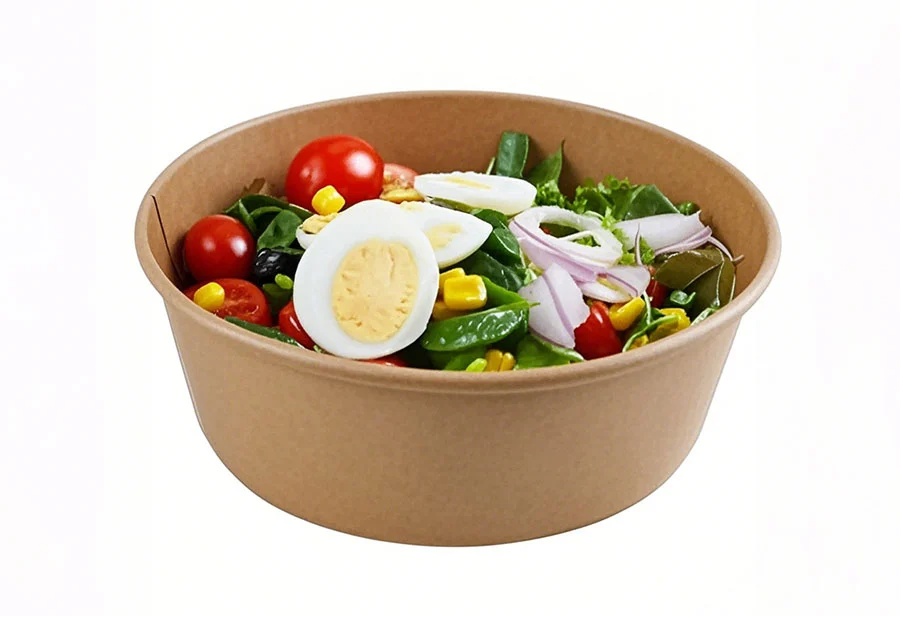 26oz Kraft Brown Salad Paper Bowl Custom