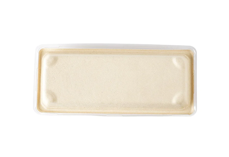 Sugarcane Pulp Tray With Lid