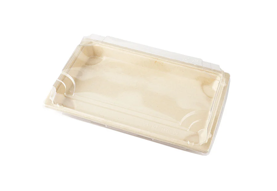 Biodegradable Sugarcane Pulp Tray With Lid