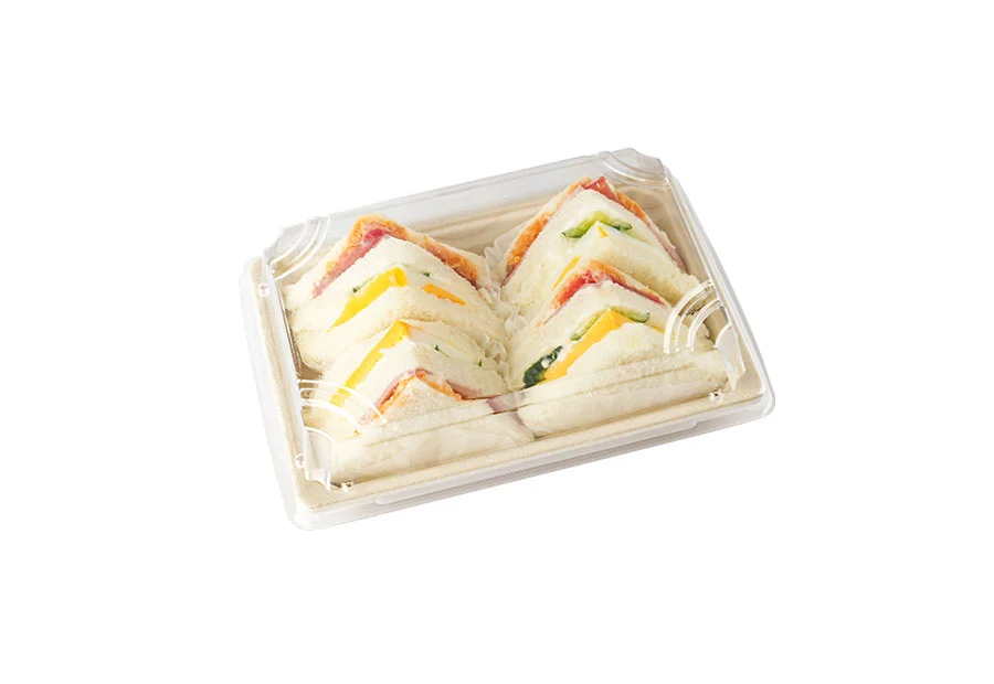 Biodegradable Sugarcane Pulp Tray With Lid
