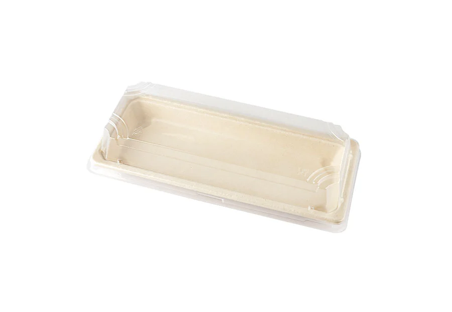 Biodegradable Sugarcane Pulp Tray With Lid