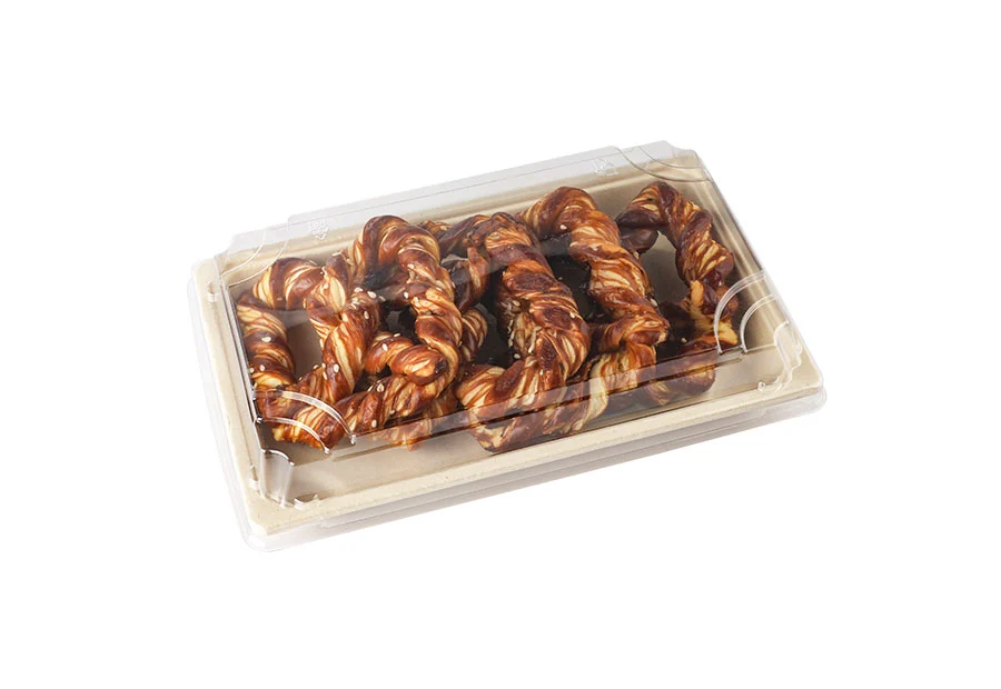 Customizable Waterproof And Oilproof Sugarcane Pulp Disposable Tray