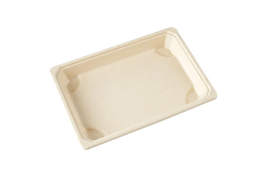 Customizable Waterproof And Oilproof Sugarcane Pulp Disposable Tray