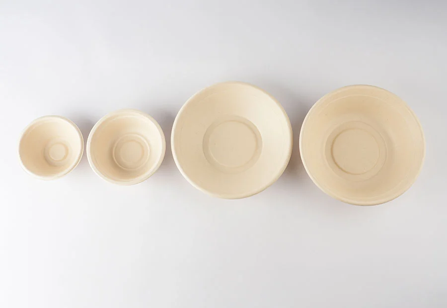 1000ml Disposable Biodegradable Sugarcane Disposable Bowls