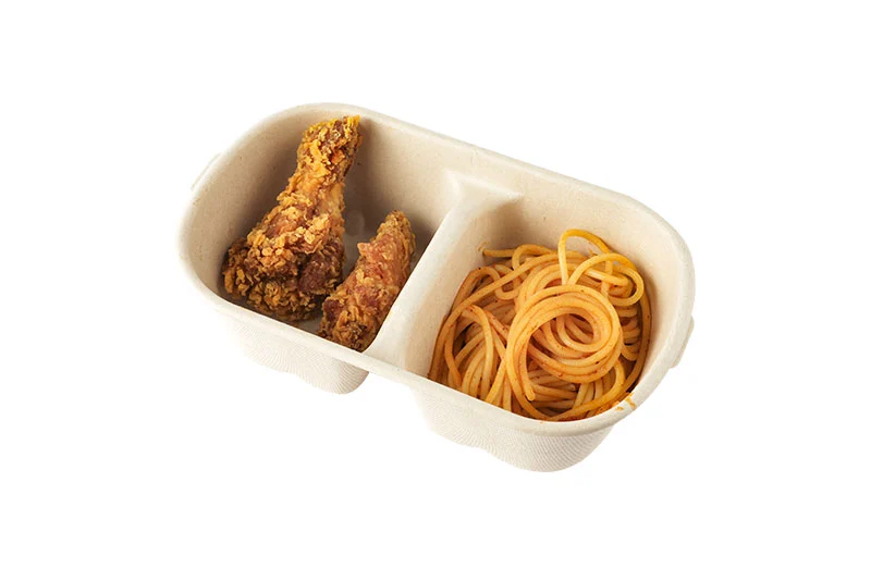 Two Food Packaging Containers With Identical Compartments
